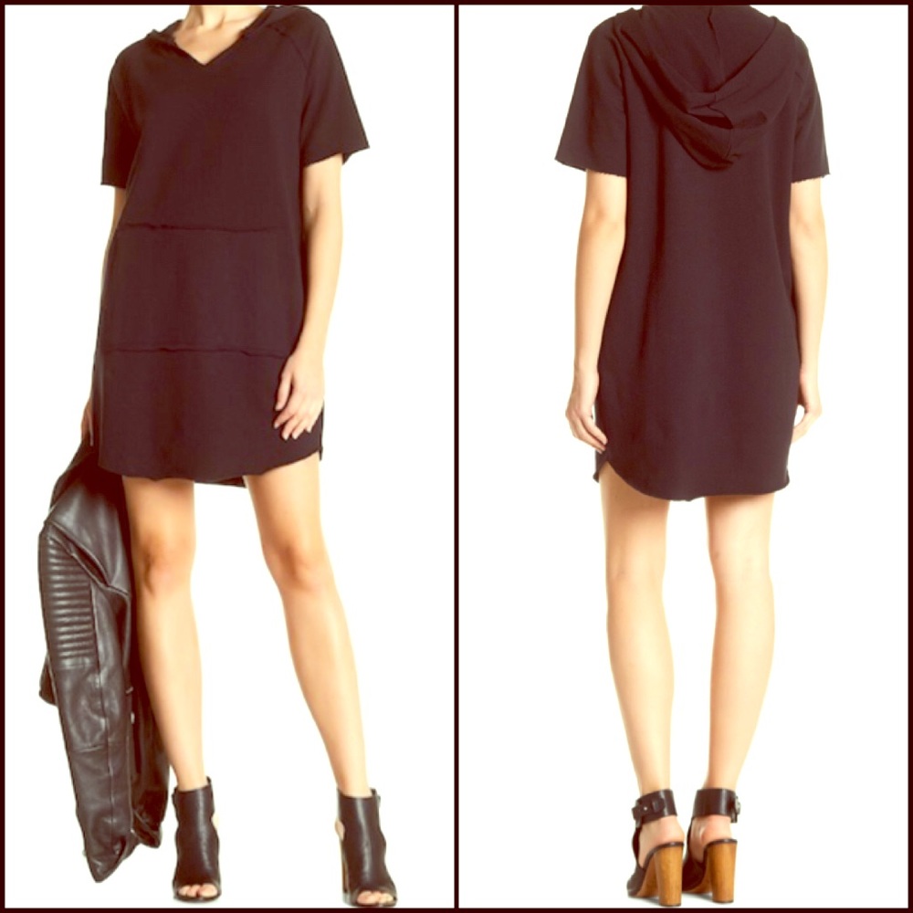Mono B Tunic Short Hooded Dress